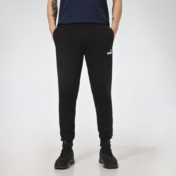 Pantalones Essentials con logotipo en blanco y negro
