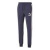 Pantalones largos casuales de raya diplomática con forro polar azul