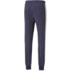 Pantalones largos casuales de raya diplomática con forro polar azul