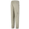 Pantalones largos casuales de tejido cargo con pies tejidos en blanco cremoso