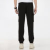 Pantalones largos deportivos negros transpirables para entrenamiento de carrera