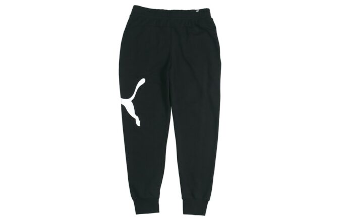 Pantalones negros con logo grande