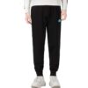Pantalones negros con logo gráfico de tendencia