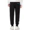 Pantalones negros con logo gráfico de tendencia