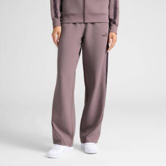 Pantalones rectos con estampado animal Essentials para mujer