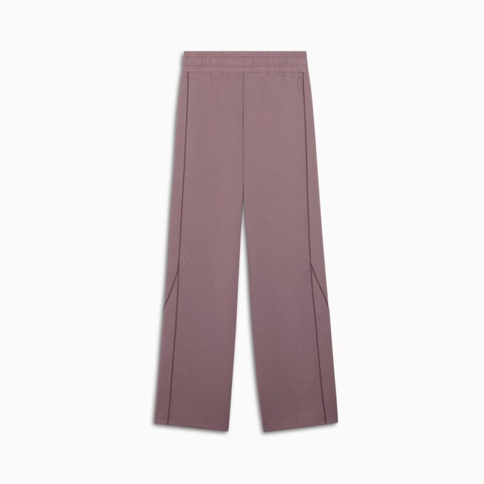 Pantalones rectos con estampado animal Essentials para mujer Pantalones rectos con estampado animal Essentials para mujer