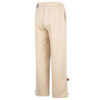 Pantalones rectos con insignia del equipo en beige