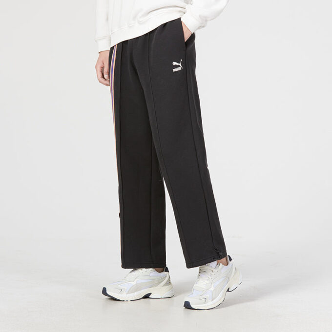 Pantalones rectos con insignia del equipo “Negro”