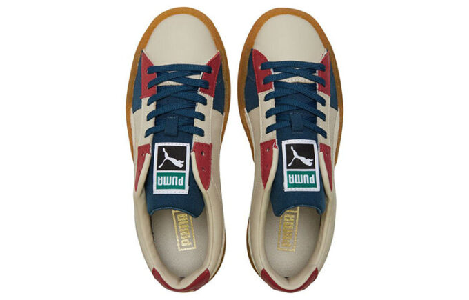 Parche de gamuza “Crepe Patch – Peyote Azul Rojo”