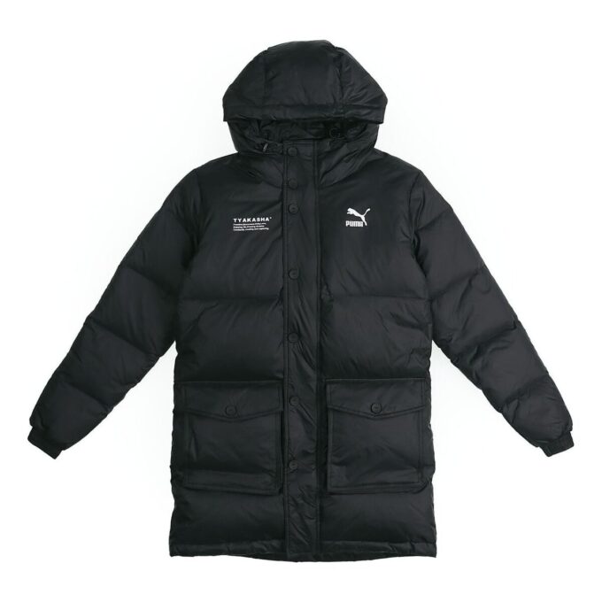 Parka de plumas PUMA x Tyakasha “Negro y blanco”