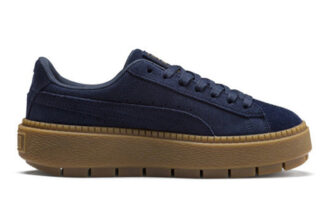 Plataforma de ante Trace Velour “Azul marino”