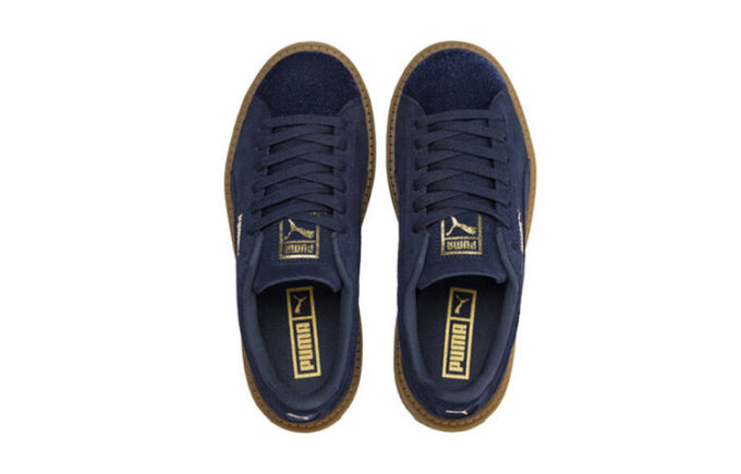 Plataforma de ante Trace Velour “Azul marino”