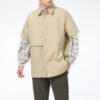 Polo clásico de manga corta extragrande en beige