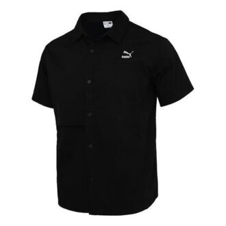 Polo clásico de manga corta extragrande “Negro”