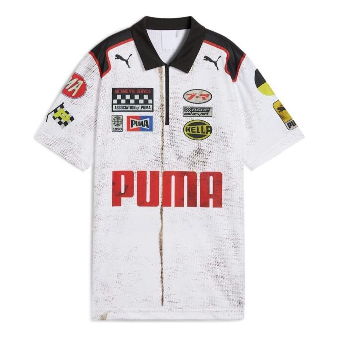 Polo con cremallera del equipo PUMA x A$AP ROCKY “Blanco”