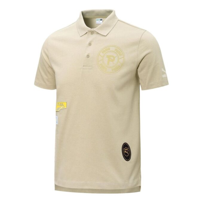Polo con insignia mixta “Beige”