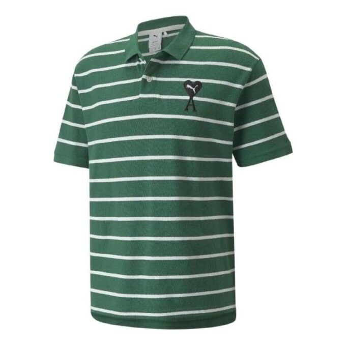 Polo de manga corta PUMA x Ami “Verde”