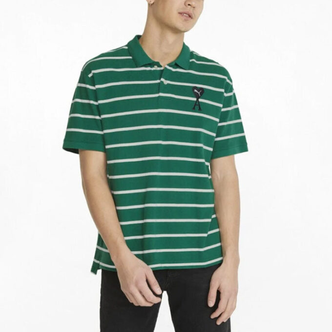 Polo de manga corta PUMA x Ami “Verde”