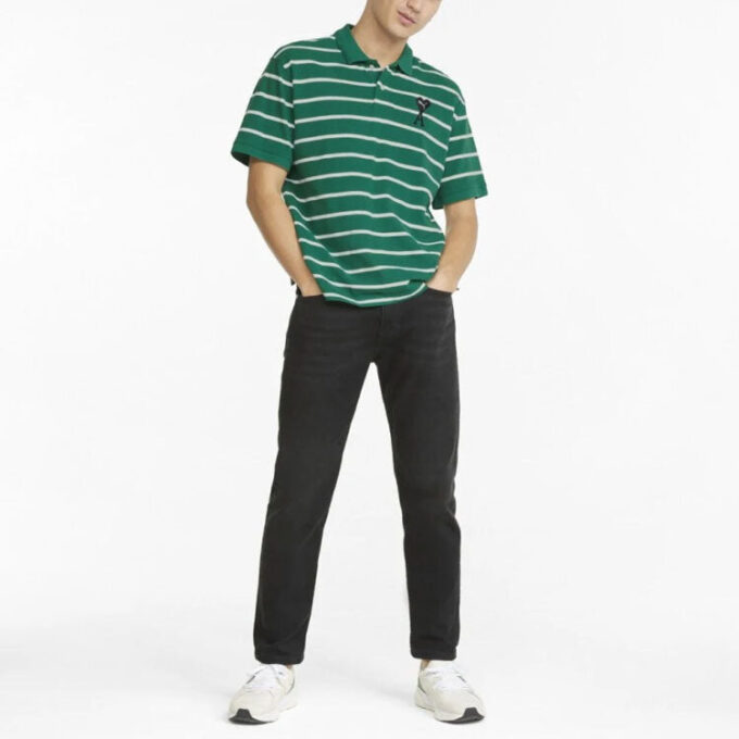 Polo de manga corta PUMA x Ami “Verde”