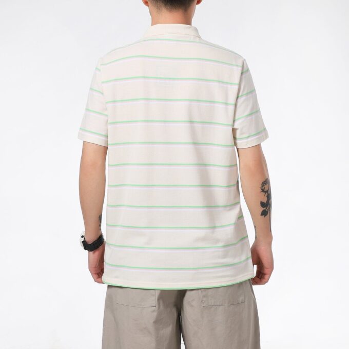 Polo de rayas Downtown “Beige”