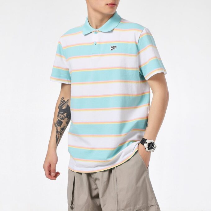 Polo de rayas Downtown “Blanco”