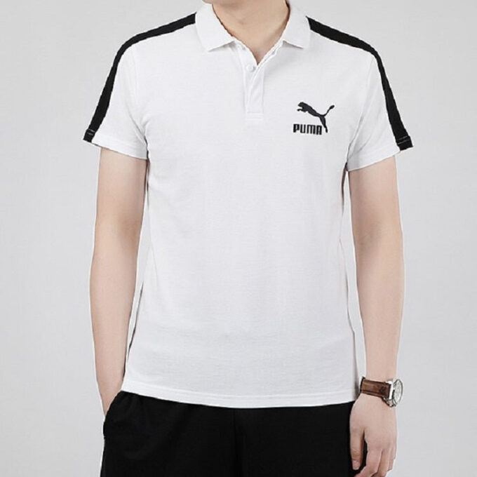 Polo icónico T7 “Blanco y negro”