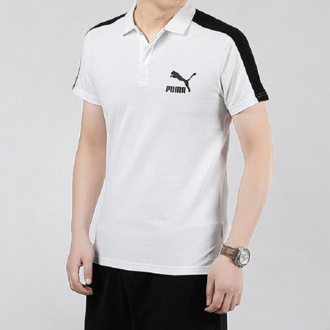 Polo icónico T7 “Blanco y negro”
