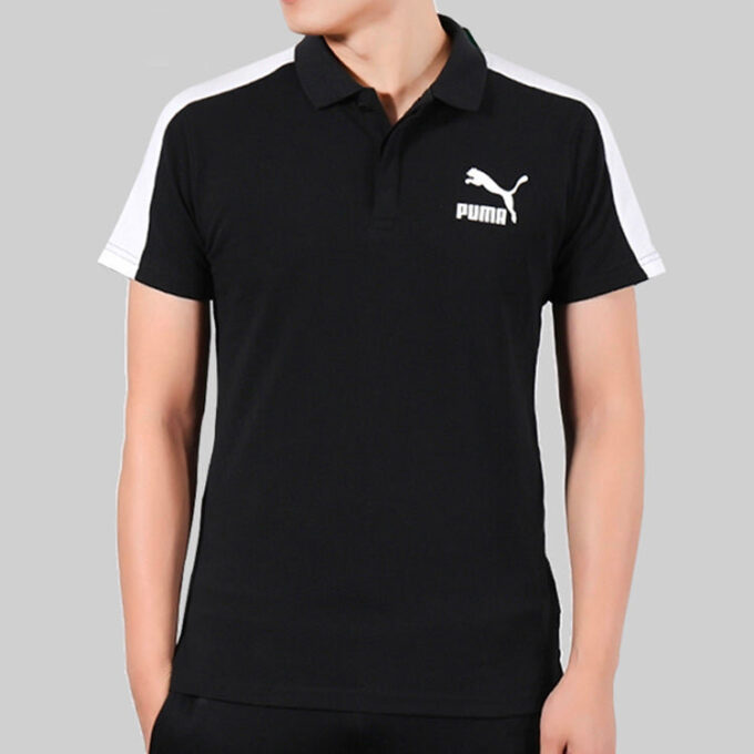 Polo icónico T7 “Negro y blanco”