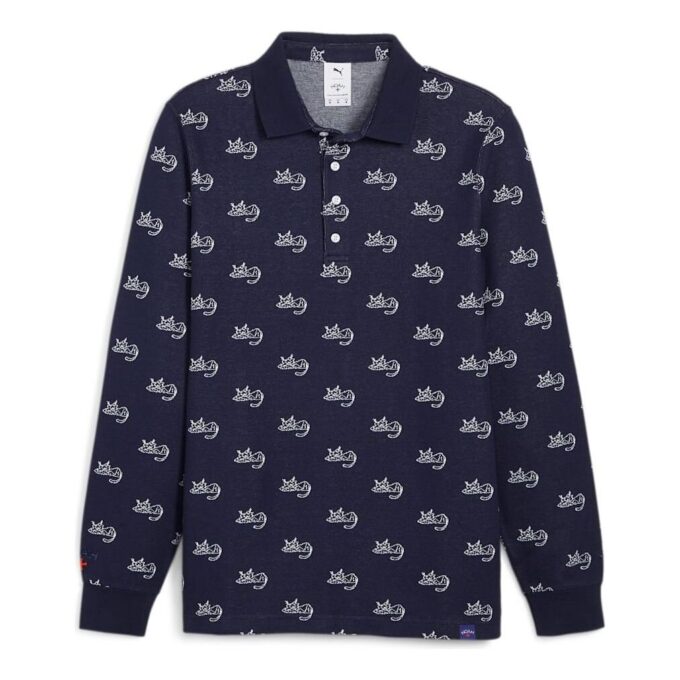 Polo PUMA x Noah Jacquard “Azul Marino”