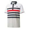 Polo unidireccional MATTR “Blanco, negro y rojo”