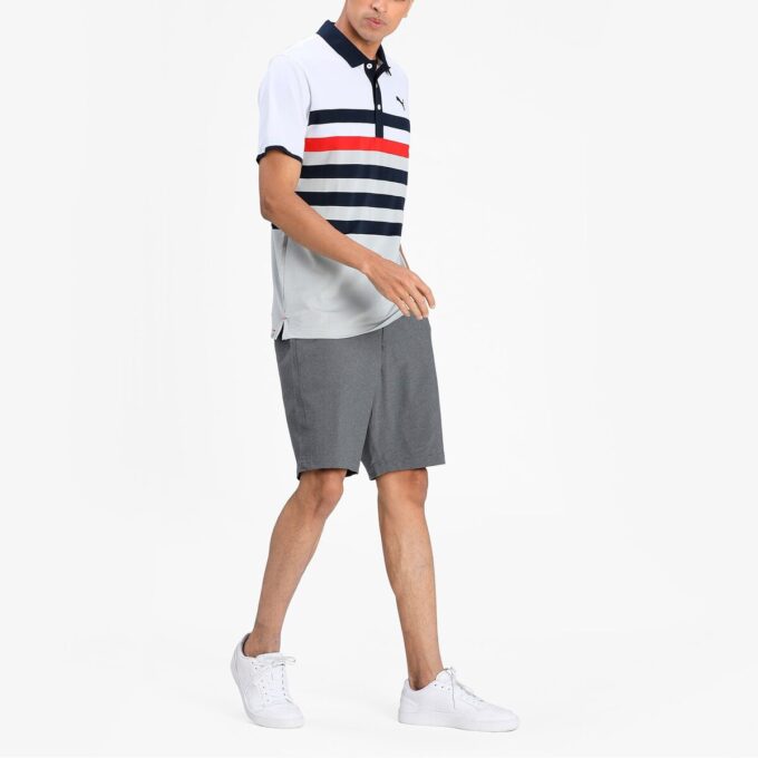 Polo unidireccional MATTR “Blanco, negro y rojo”