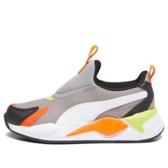 (PS) RS-X3 Slip-On “Gris hormigón, naranja Rickie”