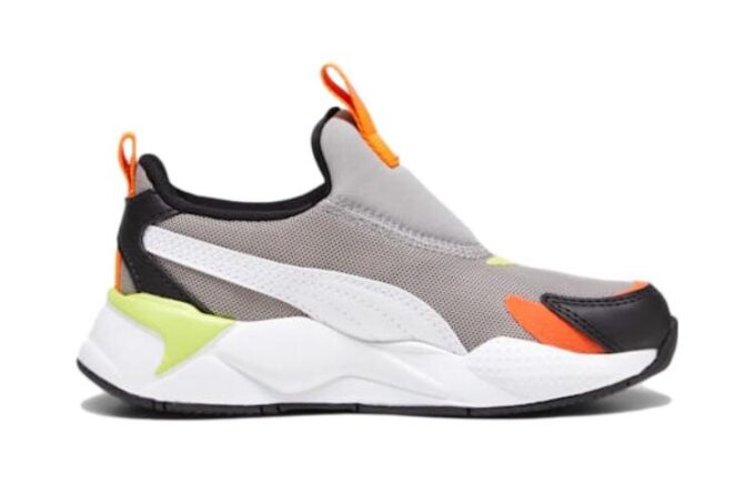 (PS) RS-X3 Slip-On “Gris hormigón, naranja Rickie”