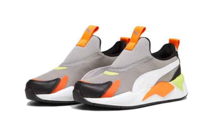 (PS) RS-X3 Slip-On “Gris hormigón, naranja Rickie”