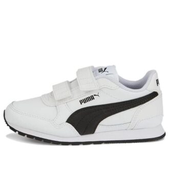 (PS) Zapatillas de cuero ST Runner v3 “Blanco y negro”
