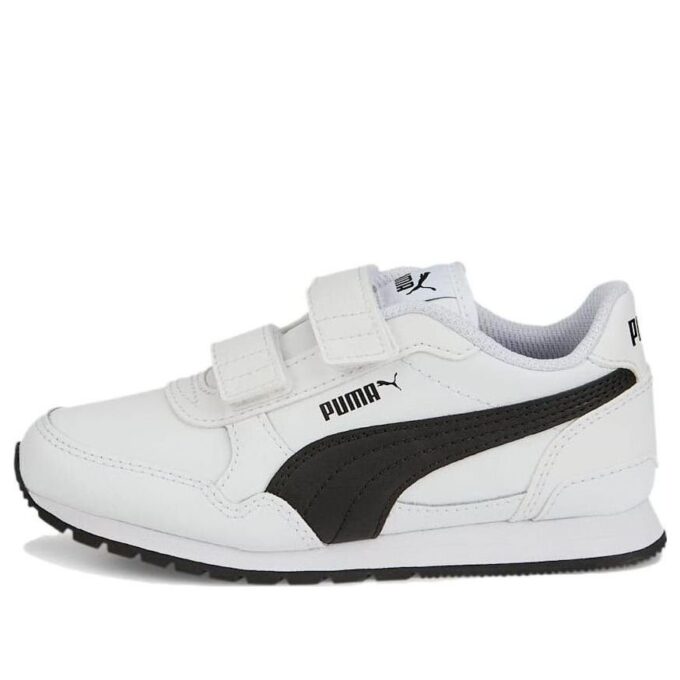 (PS) Zapatillas de cuero ST Runner v3 “Blanco y negro”