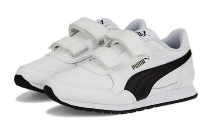 (PS) Zapatillas de cuero ST Runner v3 “Blanco y negro”