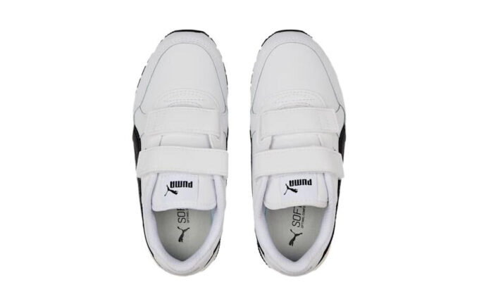 (PS) Zapatillas de cuero ST Runner v3 “Blanco y negro”