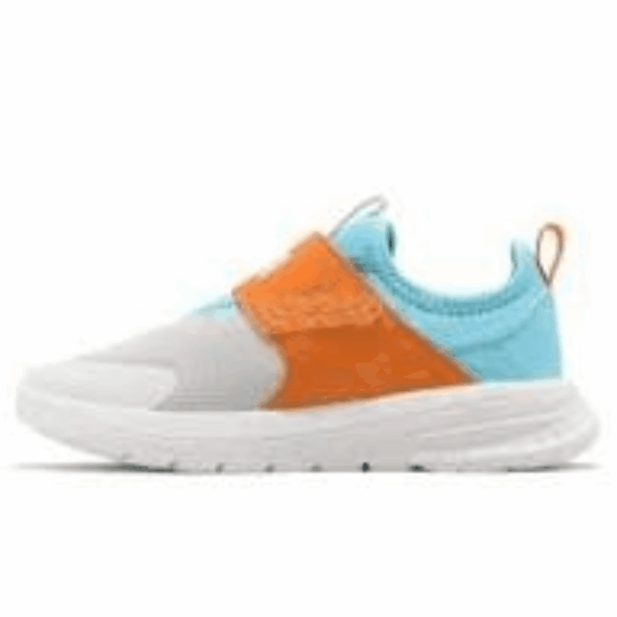 (PS) Zapatillas sin cordones Evolve “Blanco, naranja y azul”