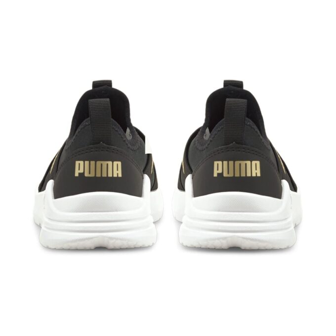 (PS) Zapatillas sin cordones Wired Run “Black Team Gold”