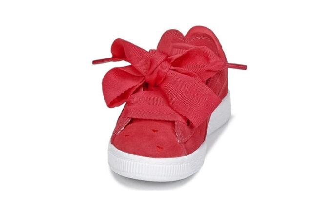 (PS) Zapatillas Suede Heart Ps Rojas