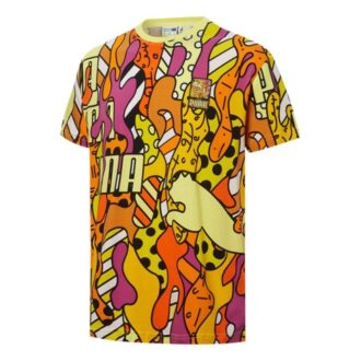 PUMA x BRITTO Aop Tee Sports Unisex Naranja