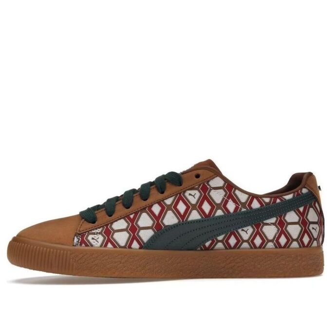 PUMA x Dapper Dan Clyde Vintage “Pre-Game Runway – Marrón”