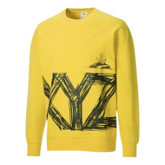 PUMA x Michael Lau Crossover Casual Deportivo Cuello Redondo Amarillo