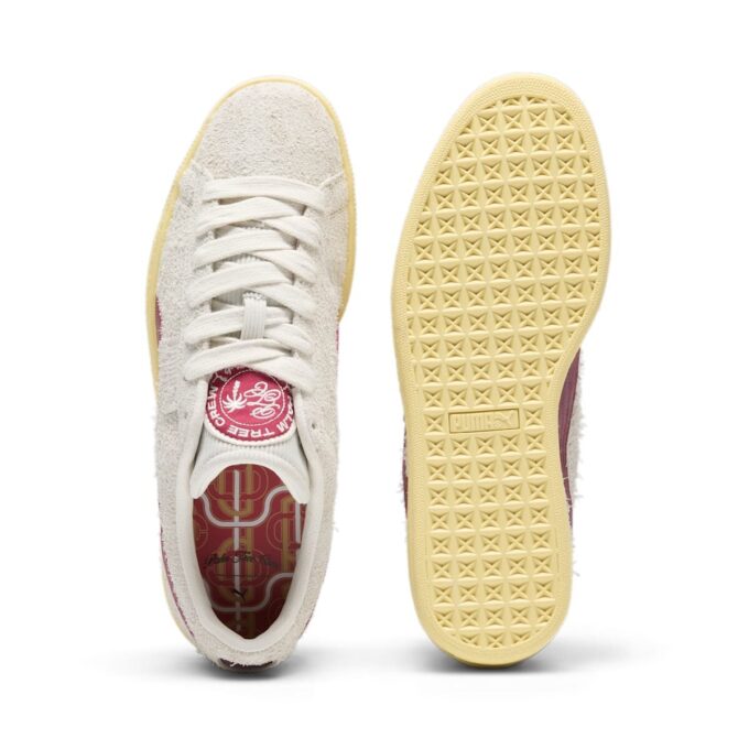 PUMA x Palm Tree Crew Suede R “Gris vapor” Rojo club