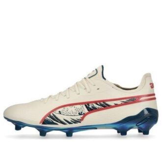 PUMA x Unisport King Ultimate FG “Crema Blanco Rojo”