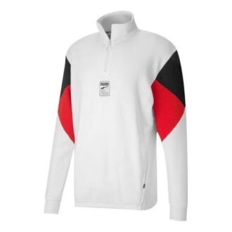 Rebel Half-Zip TR “Blanco, Negro y Rojo”