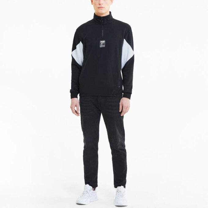 Rebel Half-Zip TR “Negro y blanco”