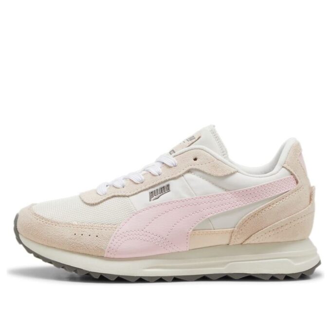 Road Rider Suede “Blanco Rosa Sutil”