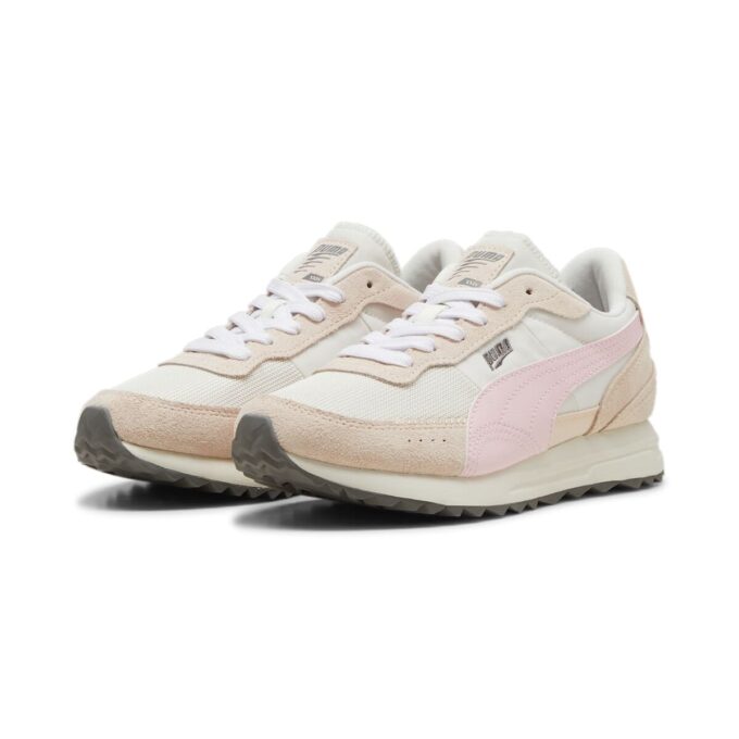 Road Rider Suede “Blanco Rosa Sutil”